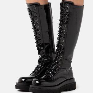 Diabol - Jeffrey Campbell - Black Patent Leather - Size 6